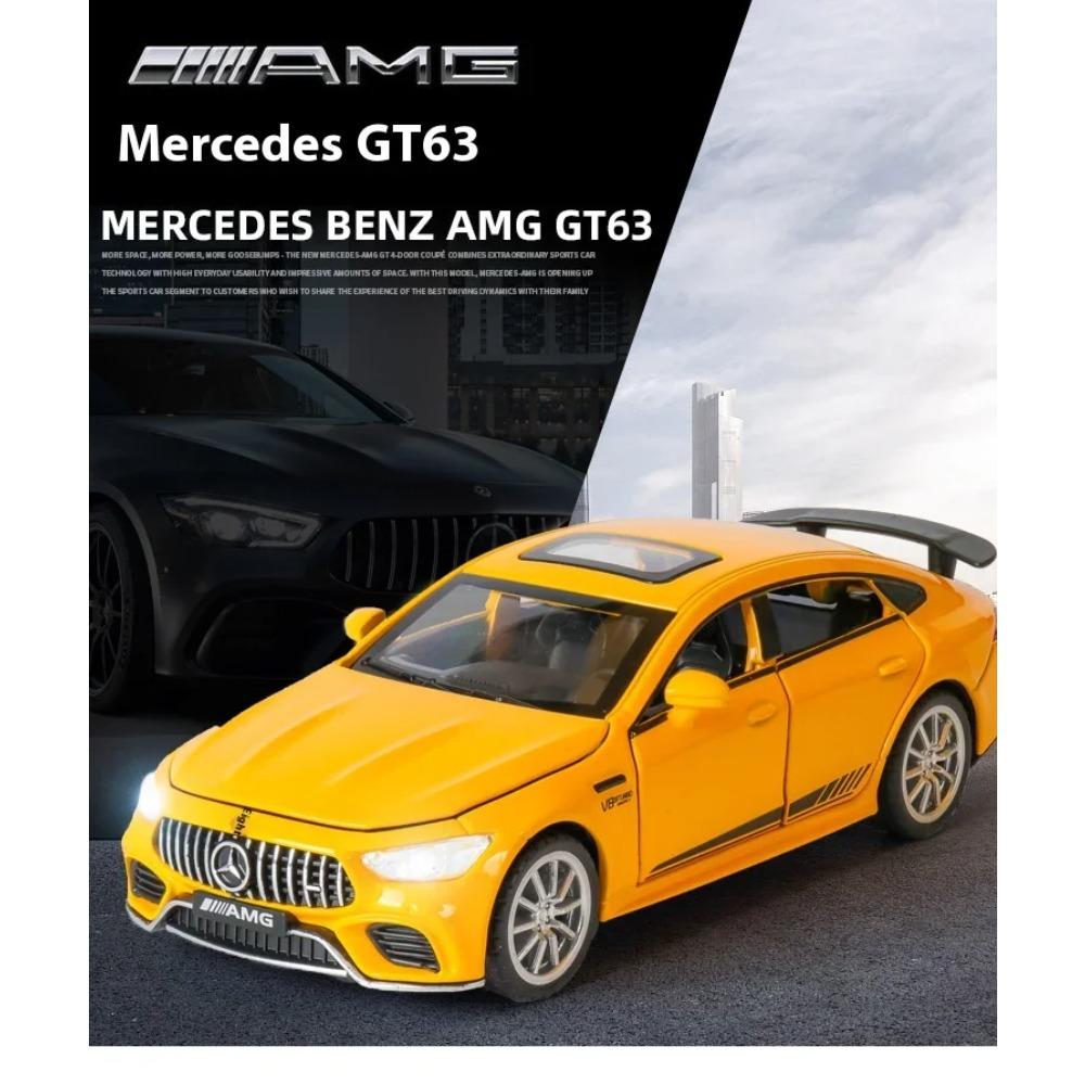1/32 Mercedes Benz AMG GT63 Sportwagen Legierung Diecast Automodell Sound Licht Rückzug Spielzeug Ornamente Geschenk für Kinder Sammeln