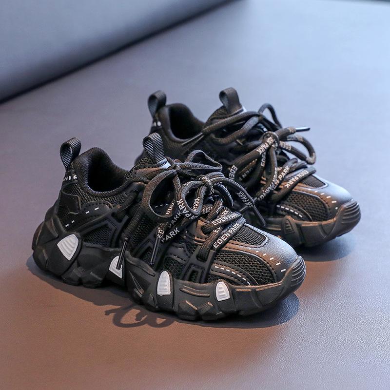 

Кроссовки для девочек 2025 новая осень интернет-знаменитость популярные папины кроссовки дышащие детские мягкая подошва для девочек грязеотталкивающие кроссовки для бега 31 чёрный