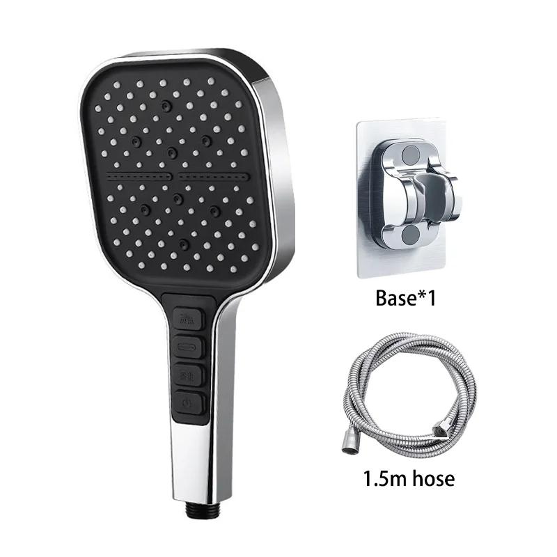 Duża Słuchawka Prysznicowa 7 Trybów Regulowana Słuchawka Prysznicowa Łazienka Wysokociśnieniowa Wodooszczędna Bateria Prysznicowa Dysze Akcesoria Łazienkowe