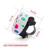 ONIPAX Loud Bicycle Bell with Colorful Animal and Cartoon Adorable for and Cycling Designs, Kids, Girls, Boys,