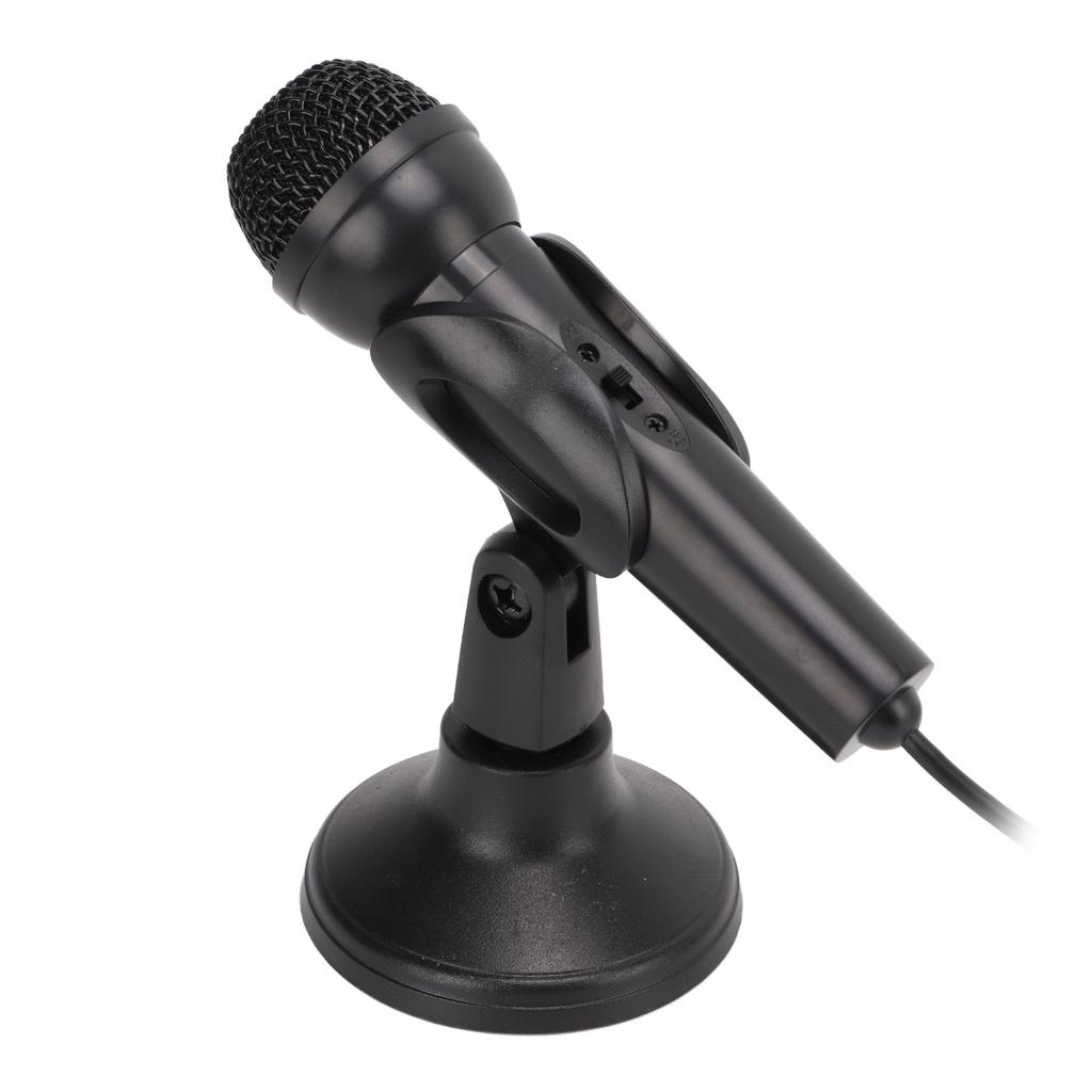 Computer Microphone 3.5mm Wired Plug and Play Anti Interference Wide Compatibility PC Microphone