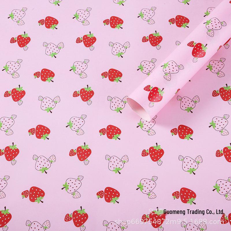 Festive Floral Kraft Wrapping Paper for Christmas & Birthday Gifts