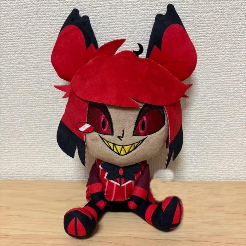 Peluche Hazbin Hotel 4 Stili Vox Valentino Niffty Husk Lucifer Morbido Personaggio Demone Peluche Giocattolo da Collezione Regalo da Collezione per i Fan di Hazbin Hotel