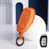 New Suede Leather Car Key Case Bag Cover For Hyundai Ix25 Ix35 Sonata Elantra Tucson  Avante Verna Santafe Mistra Accessories