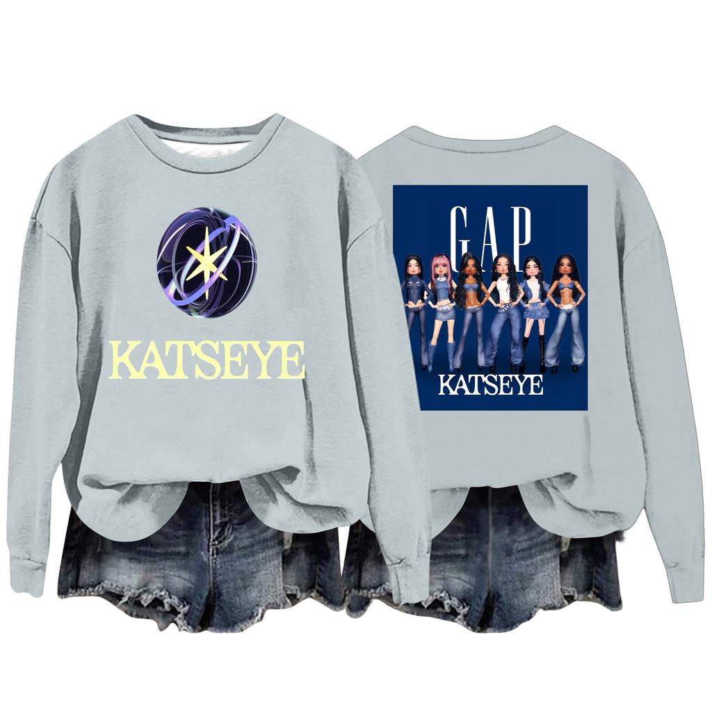 Women's Fashion Casual Long Sleeve Loose Printed Sweatshirt