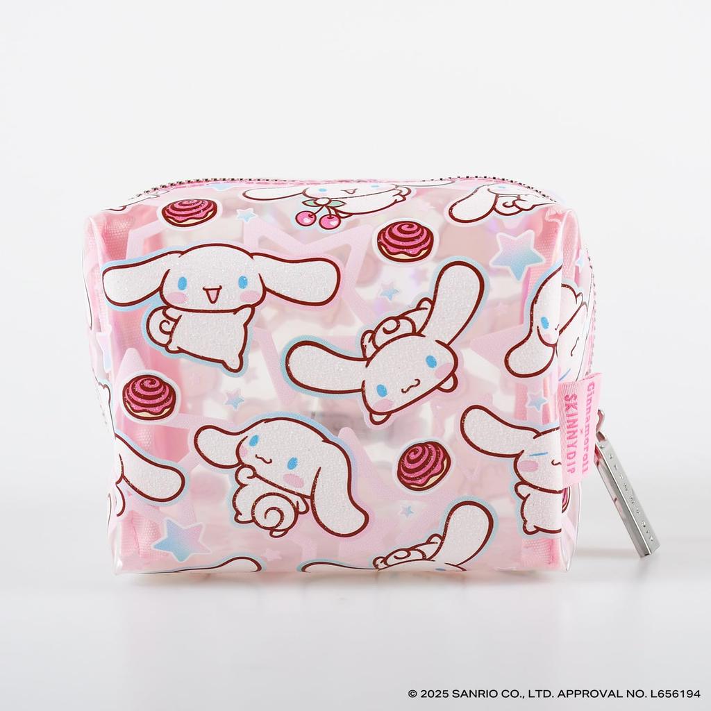 SKINNYDIP Cinnamoroll Star Sanrio Makeup Accessory 8525PCCS Pouch, White, Characters, Pouch, Case,