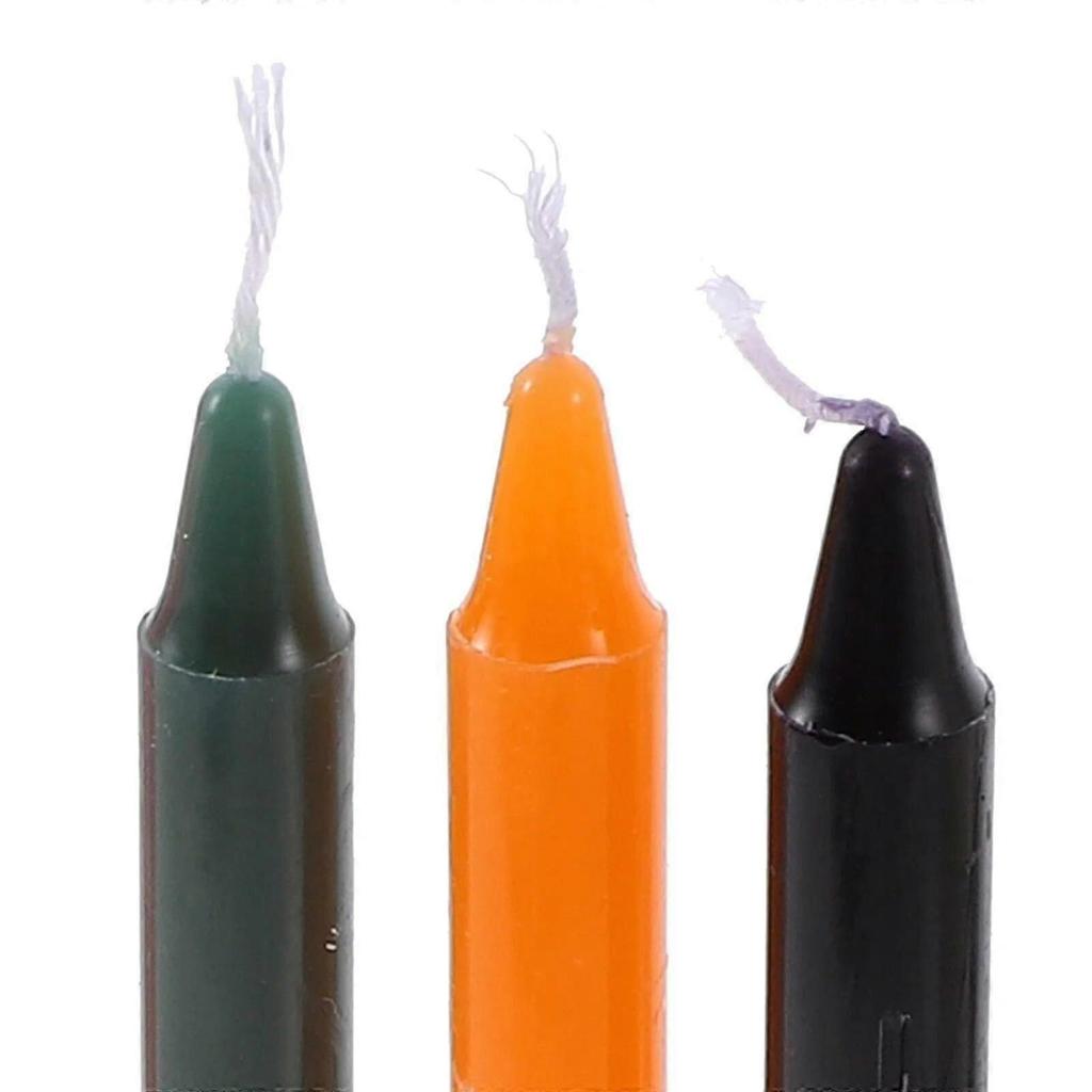 12pcs Tapered Dinner Candles Unscented Colored Long Candles Decorative Paraffin