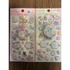 Puffy sticker, Pukupuku sticker, Marshmallow sticker, Long-tailed moth, Cat sticker
