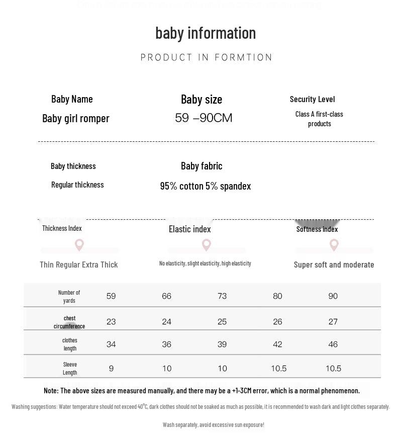 Off-White Cotton Baby Girl Romper - Versatile Summer One-Piece for 0-1 Year