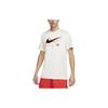 T Shirts Men's Ecru Crew Neck Moderate Straight Fit FJ2358-113