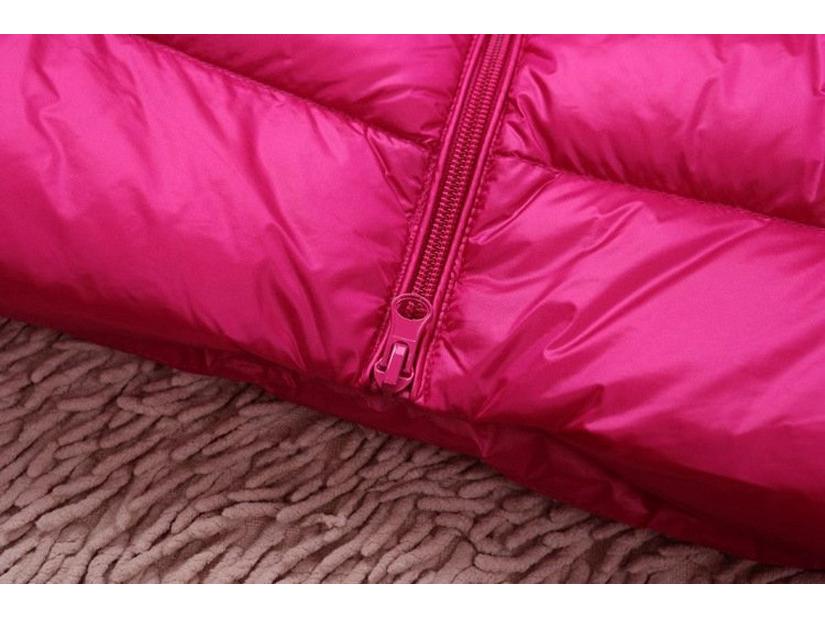 Plus Size Women's Lightweight Hooded Slim-Fit Down Jacket - Mid-Length, Clearance, Fits Up To 200 Lbs