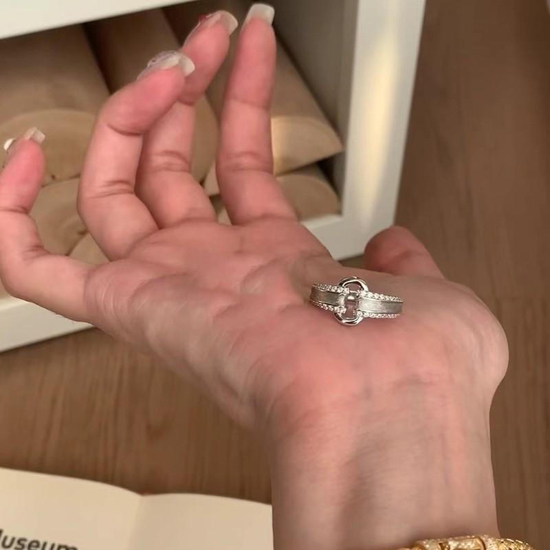 Boutique Copper Unique Ring For Stylish Women With Inlays Beautiful