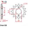 Motorcycle Front Sprocket 520-15T For Kawasaki BJ Estrella 250 GPZ400 GPX400 ZR400 ZXR400 ZX-4 Parts Accessories