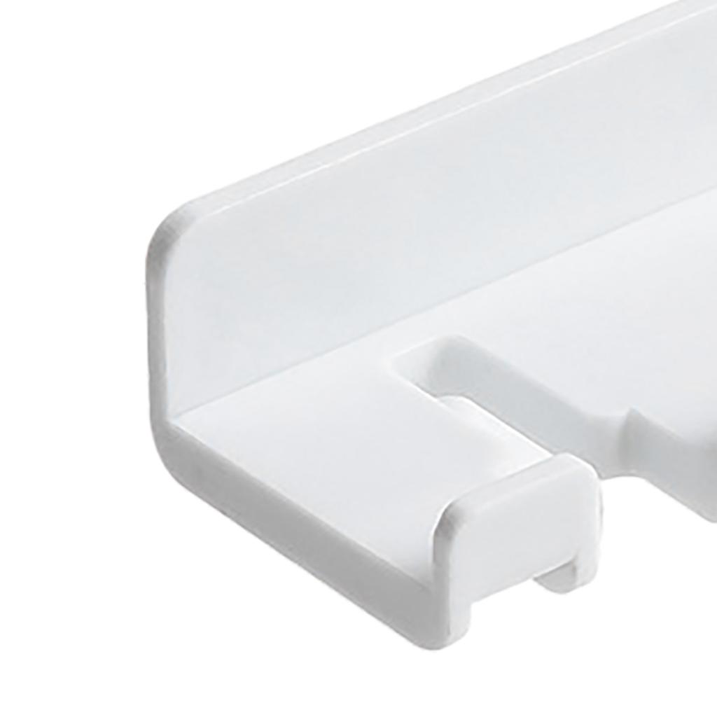Charging Plug Hanger No Drilling Self Adhesive Hook Wall Mount Toothbrush Hanger for Bathroom Rest Room White