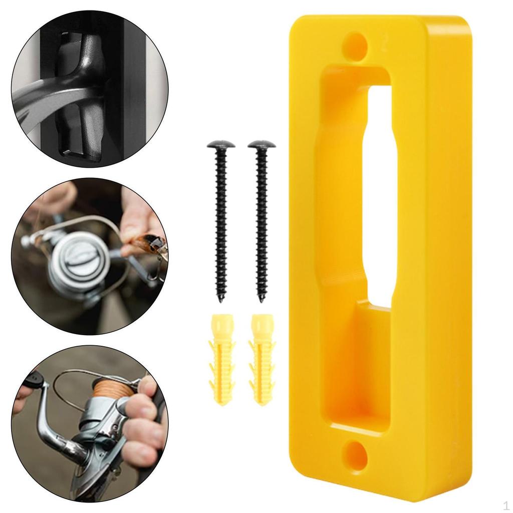 Suport de Perete pentru Mulinete de Pescuit, Suport de Afișare, Robust, Organizator, Instalare Ușoară, Economisire Spațiu