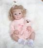 Lifelike 18 Inch Reborn Baby Doll Full Silicone Vinyl 3D Skin with Visible Veins Toddler Christmas Gift Toy