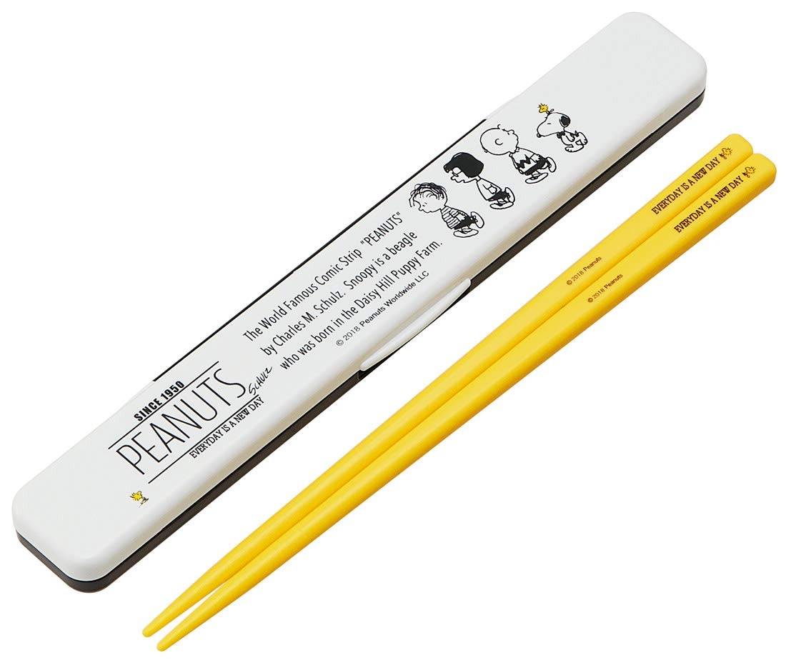 

Skater Chopsticks Chopsticks Box Set 18cm Snoopy Monochrome PEANUTS Made in Japan ABC3-A