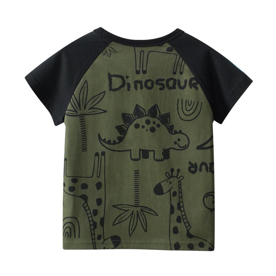 Children's Clothing Boys Short Sleeves Summer New Cartoon Horror T-shirt Children's Shoulder Top