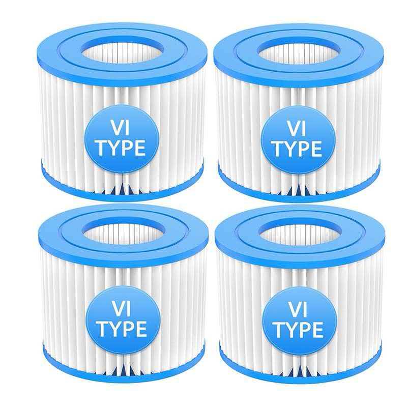 

Type VI Inflatable Hot Tub Filters Cartridge and SPA Filters Replacements Compatible with Coleman Saluspa 90352E 58323 90427E, Lay-Z-Spa