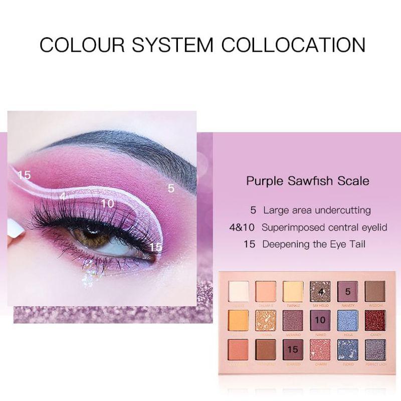Pudaier - Fish Scale HD 18-Color Eyeshadow Palette