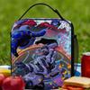 Transformered Cartoon Lunch Bag  Aesthetic Lunch Box For Women School Portable Cooler Bag Oxford Design Thermal Tote Handbags