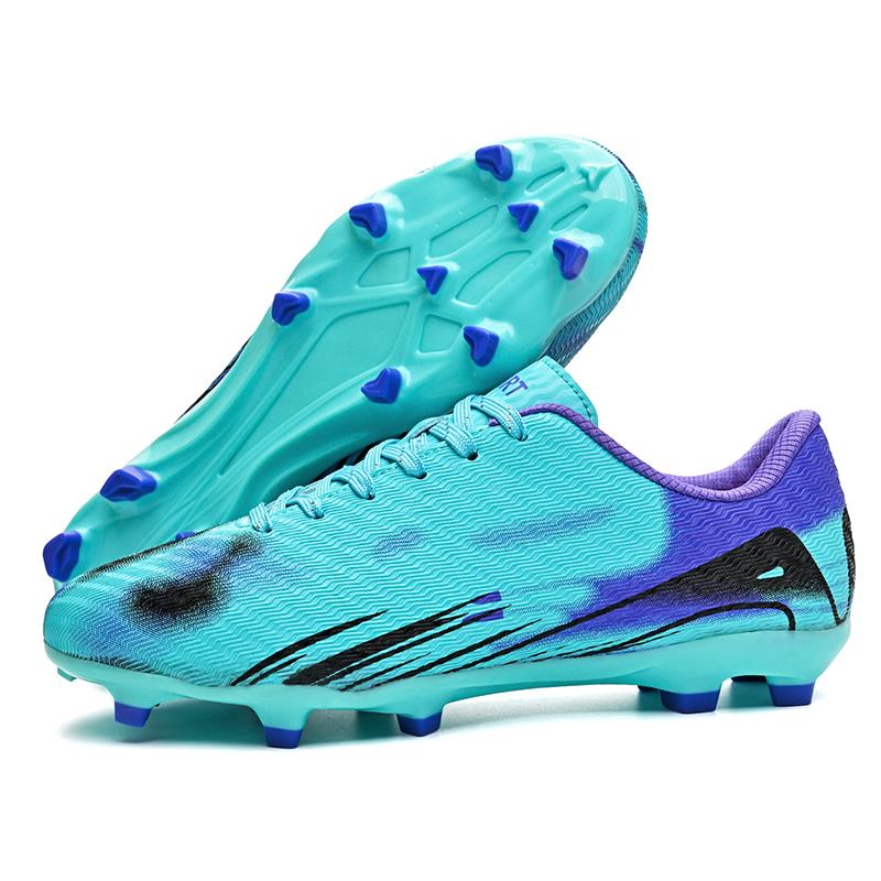 Men's Low Top Soccer Shoes Long Spikes Football Shoes Professional Athletic Training Soccer Cleats Lightweight Football Cleat