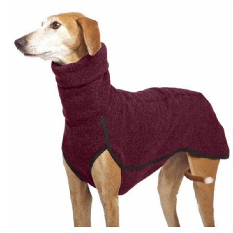 European and American Pet Dog Warm Clothes - Solid Color Spliced Dog Apparel