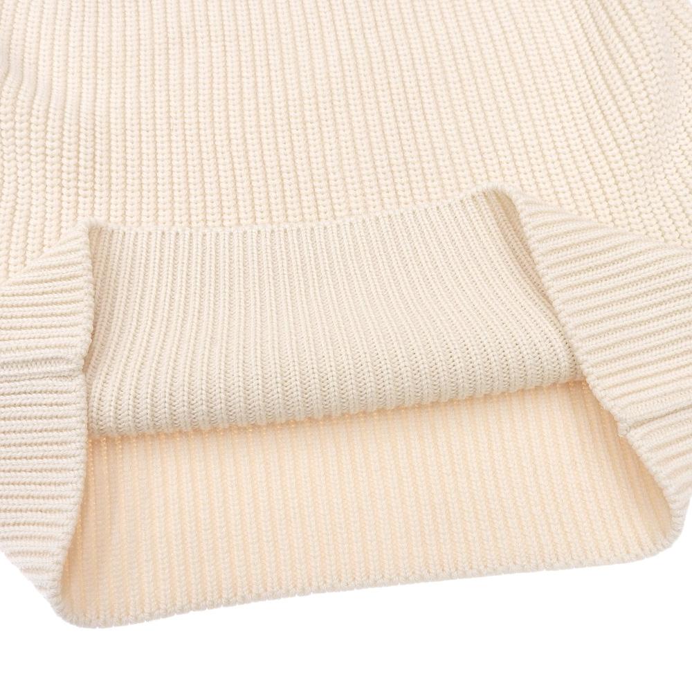 BATONER Signature Turtleneck Knit Top for Women In Excellent Condition, Ivory 1 BN-23FL-024 Tops 1 IvoryUsed