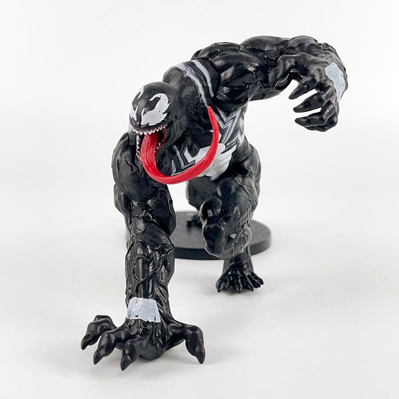 4Pcs Marvel Venom Carnage Action Figure Set Superhero Collectible Model Dolls PVC Statue Toys for Kids Fans Gift Home Desktop Decor