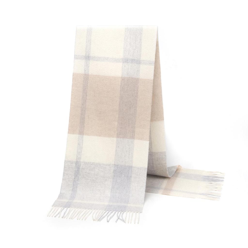 2025 British Plaid Wool Scarf for Men & Women - Warm, Autumn/Winter Style