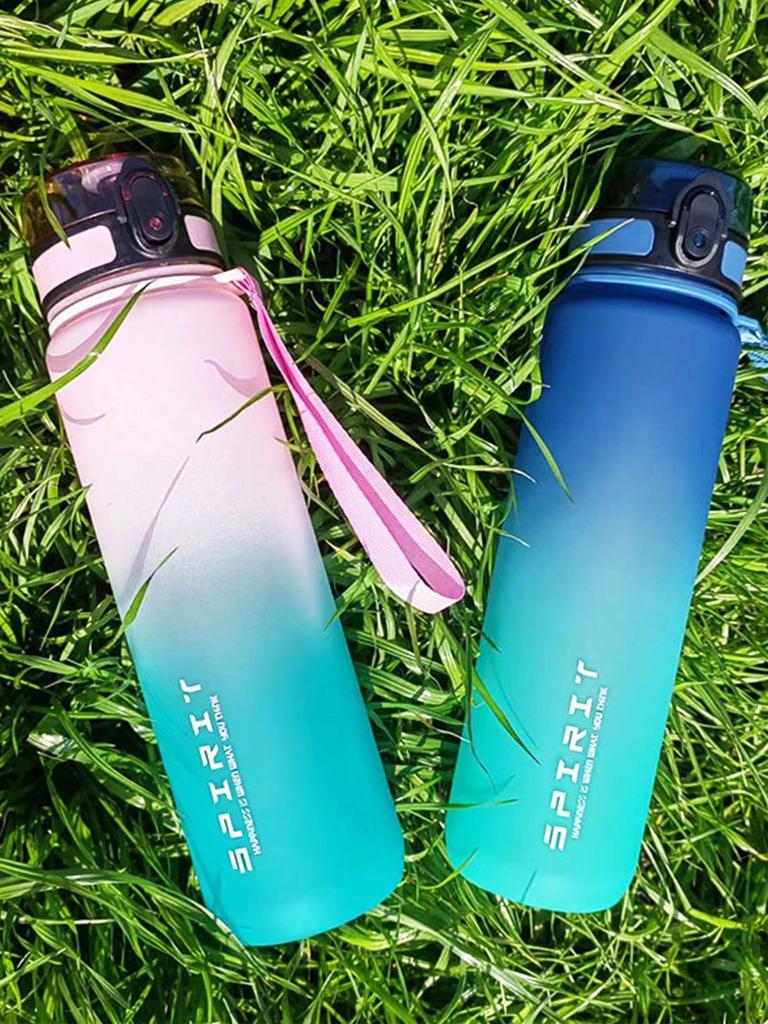 1PC 500ml, 650ml, 1000ml Large Capacity Plastic Gradient Water Cup, Outdoor Sports Water Cup, Direct Drinking Water Bottle for E