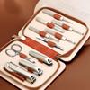 SEESOO Pioneer 10-Piece Manicure Set with Leather Case