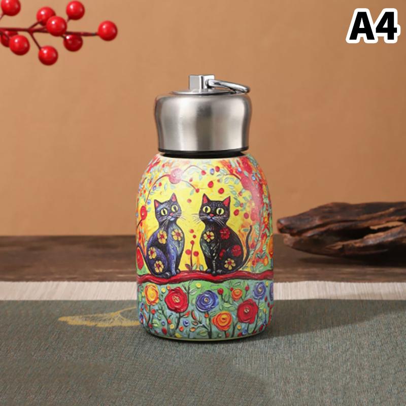 316 Edelstahl Isolierbecher 300ml Auslaufsicher Kaffeetasse Langlebig Tragbar Schlank Isolierte Thermos-Kaffeetasse Wasserflasche