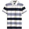 SEPTWOLVES Herren 7A Antibakterisches Gestreiftes Cool-Touch Poloshirt