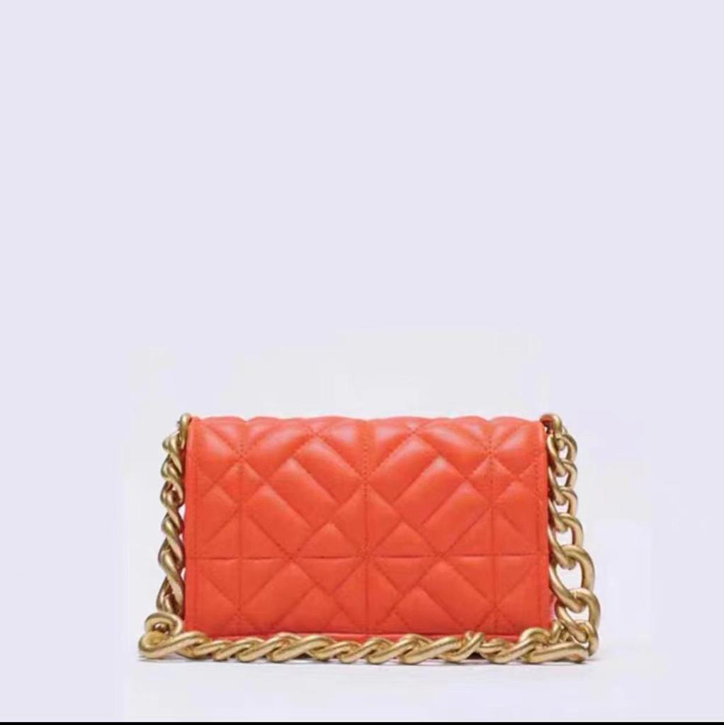 Z's 2024 Diamond Quilted Chain Bag – Stylish Embroidered Shoulder Bag