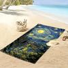 Starry Night Artistic Painting Design Beach towel quick-drying for travel outdoor sports jogging beach and swimming