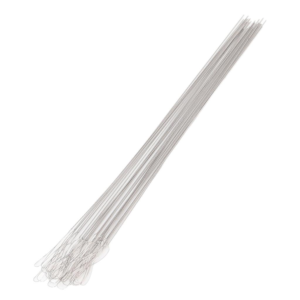 30pcs Twisted Wire Needles Large Eye Flexible Stainless Steel Beading Threading Needle for Jewelry
