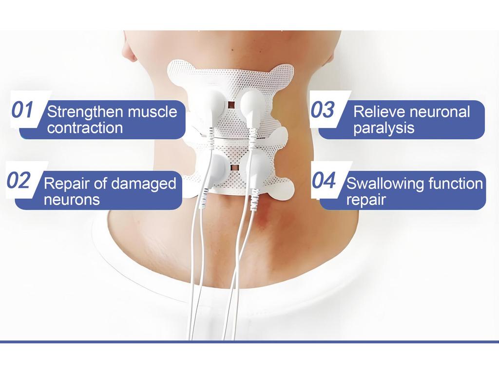 Dual Output Pulse Acupuncture Massager Patch for Cervical, Lumbar, and Back Therapy