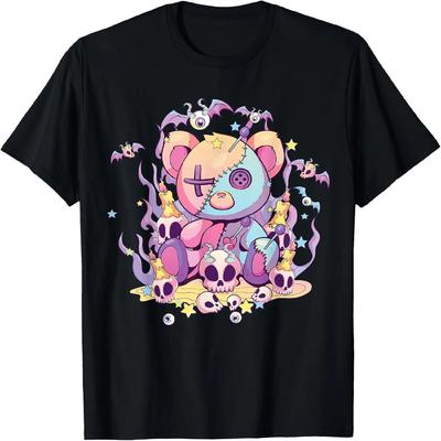Pastel Goth Teddy Bear Voodoo Doll Cute Aesthetic For Teens T-Shirt
