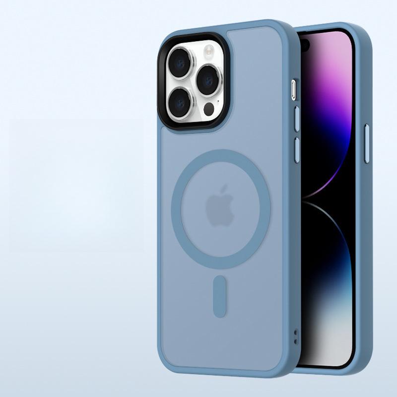 Aplicabil Pentru Apple 16proMax Husă de Telefon cu Încărcare Magnetică Udun IPhone 15 Senzație de Piele Mată 14 Husă de Protecție Anti-cădere