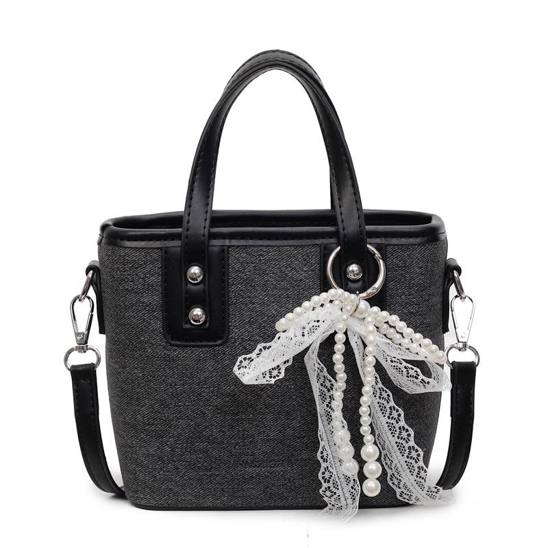 Handbag Women's Bucket Bag New Shoulder Bag Fashion Contrasting Messenger Bag
