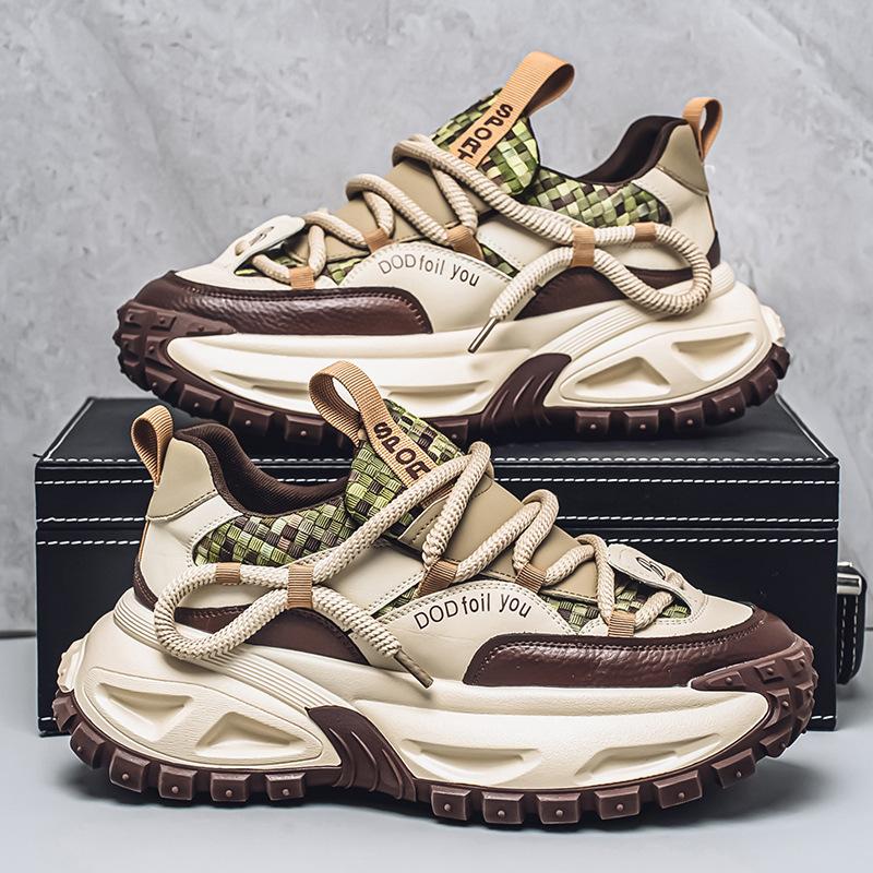 Shoes for Men High Quality Trend Light Platform Sneakers Fashion Retro Heightening Casual Thick Sole Men Shoes Zapatillas Hombre