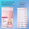 Blue Morandi Fluorescent Highlighter Notebook Pen for Notes & Drawing