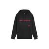 New Balance Men's New Balance Logo Printing Drawstring Hooded Long Sleeves Black AMT01916