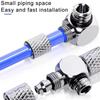 10Pcs Male Thread Micro Quick Twist Joint 3mm 4mm 6mm OD PL/PC Air Tube Connector Brass M3 M4 M5 M6 Quick Fitting Fast Joint
