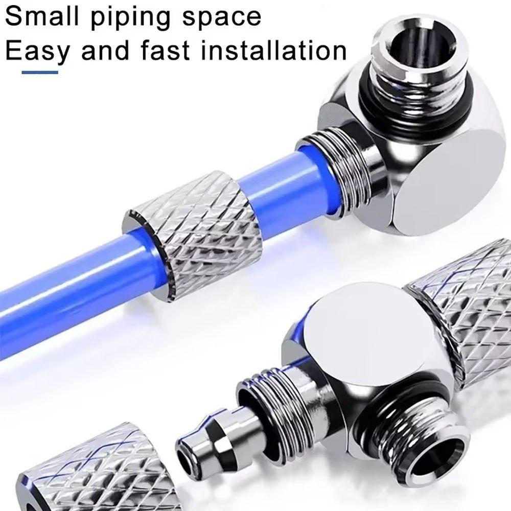 10Pcs Male Thread Micro Quick Twist Joint 3mm 4mm 6mm OD PL/PC Air Tube Connector Brass M3 M4 M5 M6 Quick Fitting Fast Joint