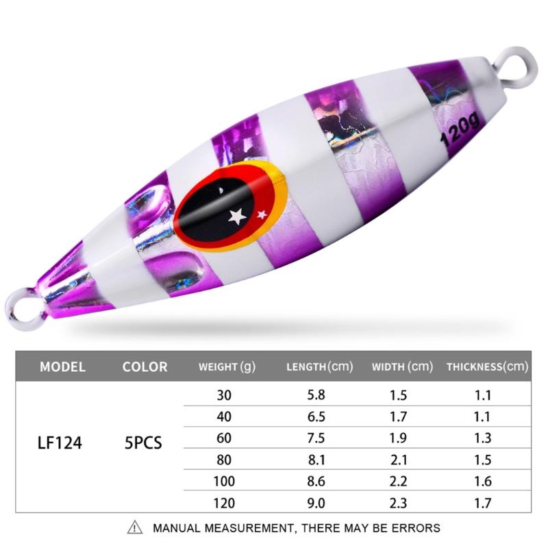 Sea Fishing Jig Fast Sinking Lure Artificial Hard Baits Fishing Baits Metal Jigging Spoon Fishing Tackle Accessory