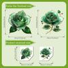 2Pcs Creative Rose Flower Waterproof Toilet Sticker Bathroom Wall Background Decal Home Decoration Self-adhesive Posters