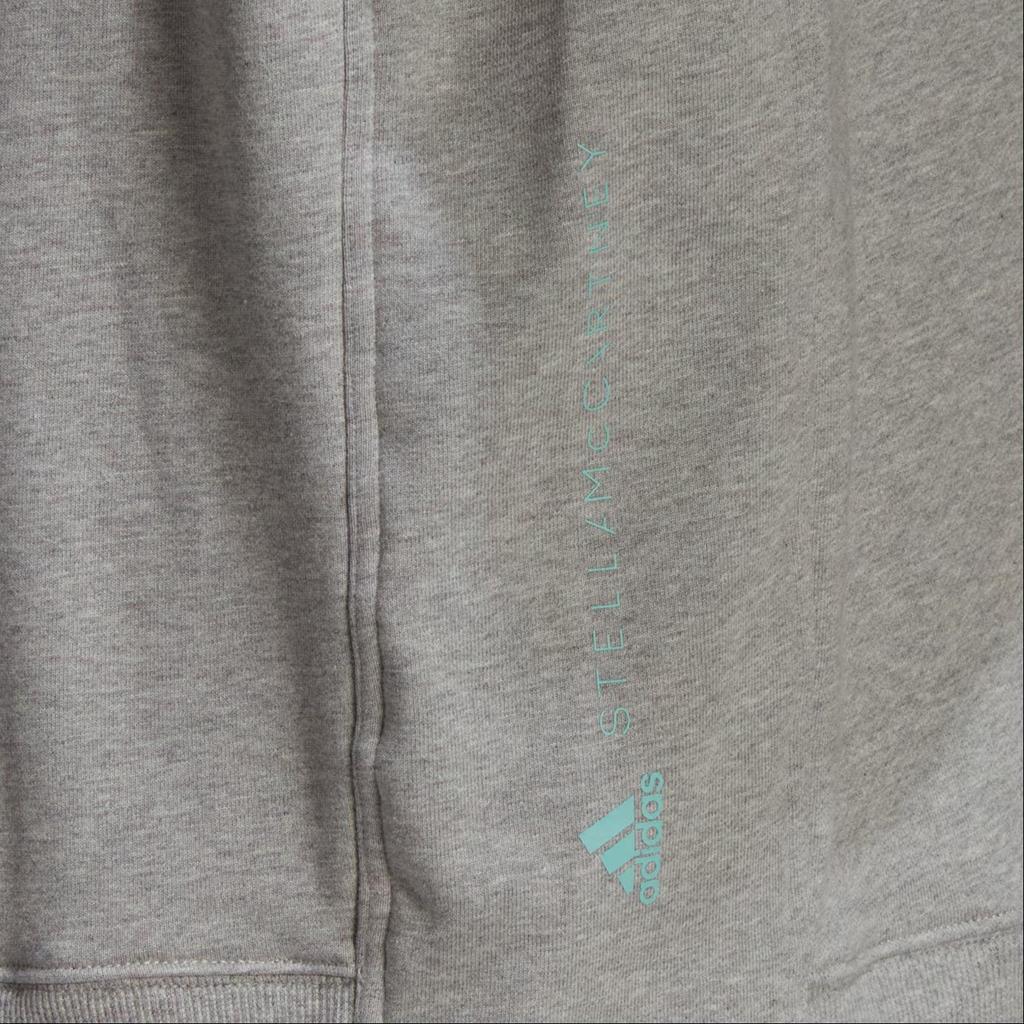 Adidas X Stella Mccartney Relaxed Casual Sports Pullover Sweatshirt Women Tops Gray HA8963