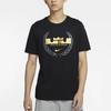 Nike T Shirts Men's Black Crew Neck Moderate Straight Fit CV2048-010